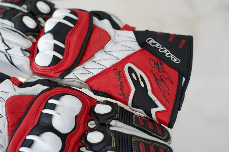 Michael Schumacher motorcycle gloves