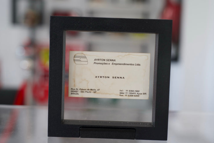 1984 Ayrton Senna personal Casio watch + Senna's business card