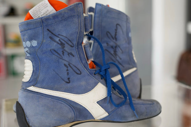 1994 Ayrton Senna signed race used shoes