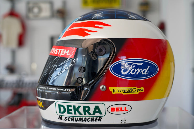 1994 Michael Schumacher British GP race used helmet