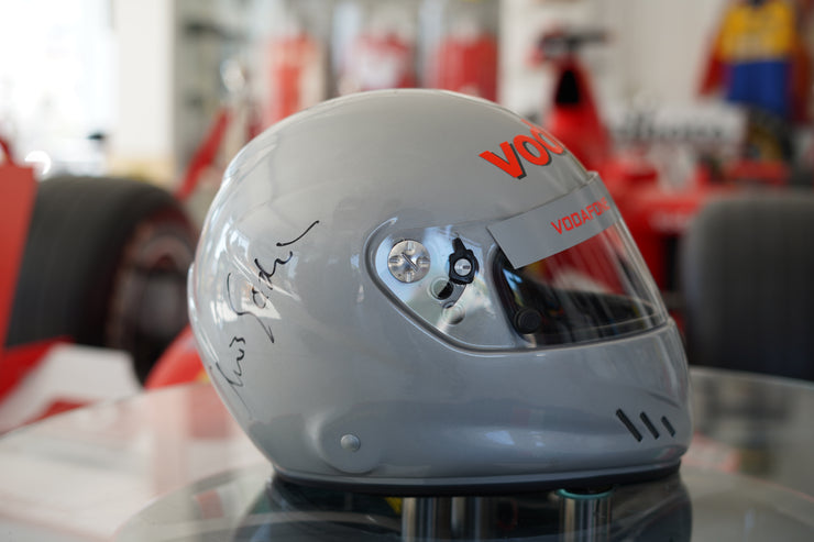 LEWIS HAMILTON — VODAFONE McLAREN MERCEDES HOT LAPS HELMET, SIGNED