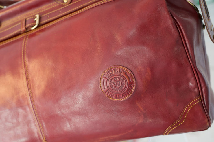 1968 original BMW travel leather bag