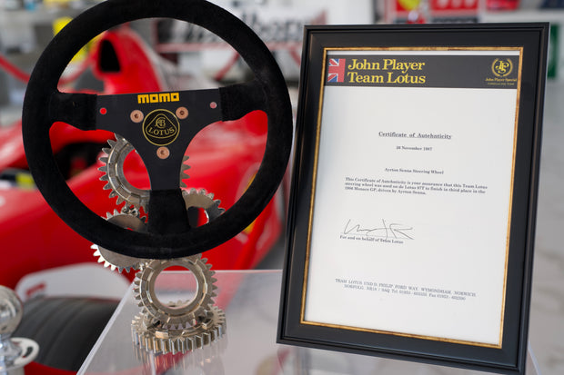 1986 Ayrton Senna Momo steering wheel Monaco GP