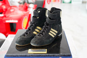 1987 Ayrton Senna Monaco GP signed race used shoes