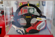 2017 original MOMO steering wheel with shoe and glove display