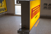 1990s Pirelli official dealer vintage illuminated double side sign