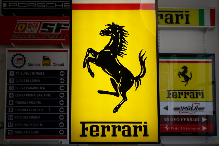 2015 Ferrari XL official dealership illuminated sign