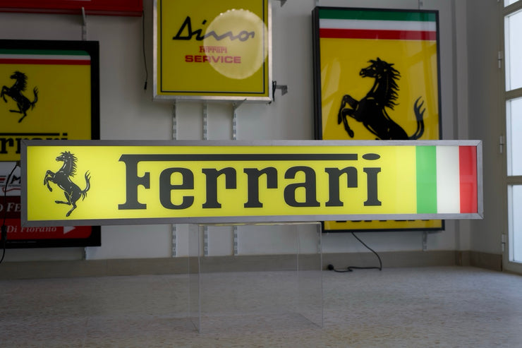 1982 Ferrari official dealer double side illuminated neon sign