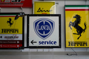 1980s Lancia official dealer double side Service sign