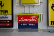 1990s Lamborghini Assistenza official dealership vintage illuminated sign