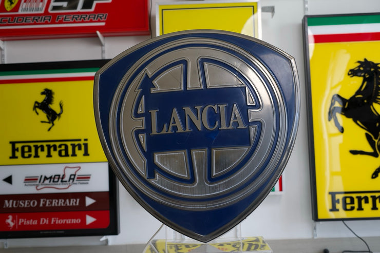 1990s Lancia official dealer large illuminated sign