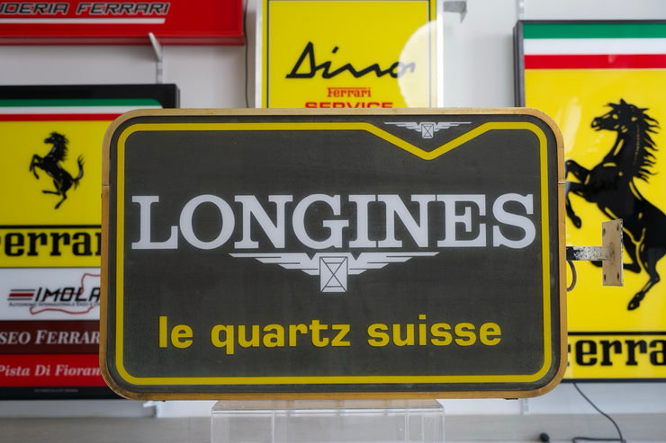 1980s Longines official dealer double side illuminated sign