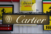 1970s CARTIER vintage illuminated official dealer sign