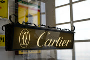 1970s CARTIER vintage illuminated official dealer sign