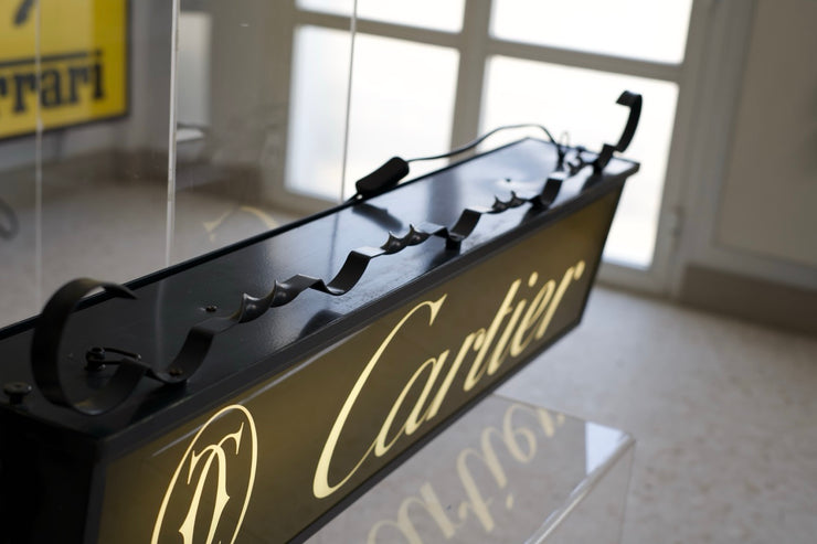 1970s CARTIER vintage illuminated official dealer sign