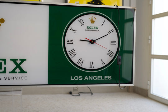 1990s Rolex HUGE official dealer illuminated sign – Formula 1990s Rolex HUGE official dealer illuminated sign – Formula