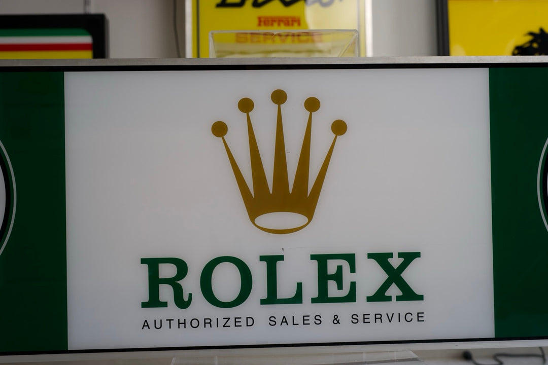 1990s Rolex HUGE official dealer illuminated sign – Formula 1