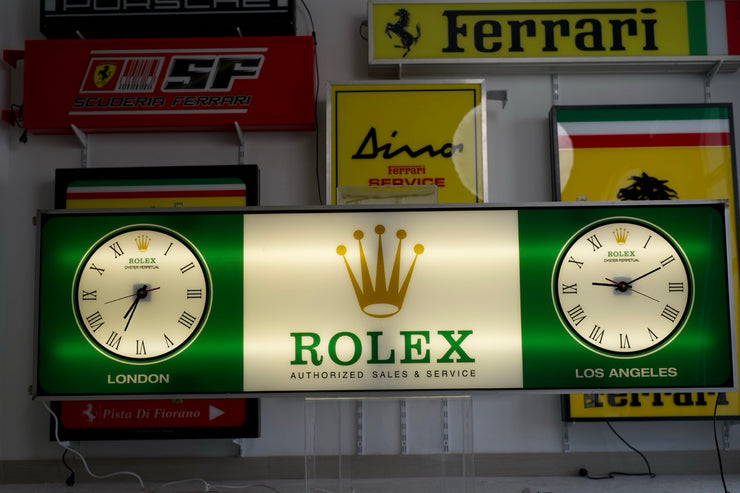 1990s Rolex HUGE official dealer illuminated sign