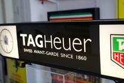 Tag Heuer official dealer illuminated sign with clock