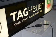 Tag Heuer official dealer illuminated sign with clock