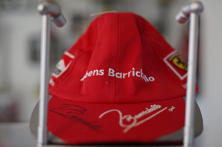 Michael Schumacher & Rubens Barrichello 2001 Drivers World Champion Double Brimmed SIgned Hat