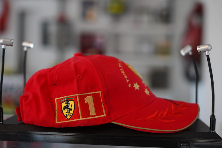 Michael Schumacher 2002 "Five Time World Champion" Hat Signed