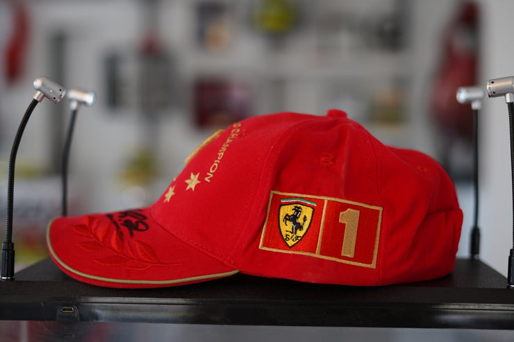 Michael Schumacher 2002 "Five Time World Champion" Hat Signed