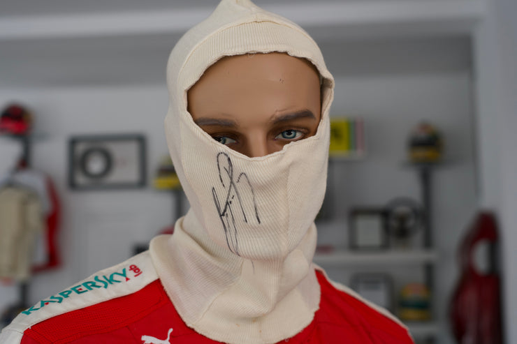 Ayrton Senna Used Balaclava Signed