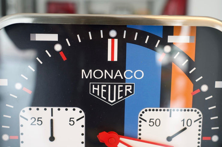 2010s TAG official Monaco Gulf Chronograph Dealer Clock