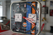 2010s TAG official Monaco Gulf Chronograph Dealer Clock