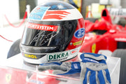 1994 Michael Schumacher Silverstone Grand Prix Race Used Helmet and Gloves