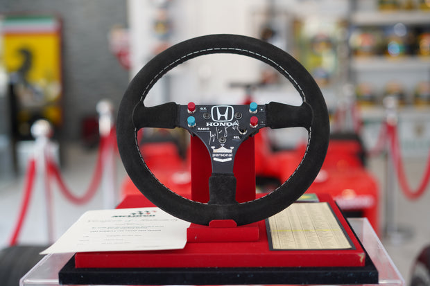 1991 Ayrton Senna McLaren MP6/4 steering wheel signed