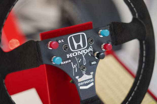 1991 Ayrton Senna McLaren MP6/4 steering wheel signed