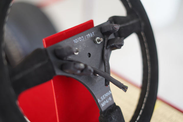 1991 Ayrton Senna McLaren MP6/4 steering wheel signed
