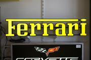 2015 Ferrari lettering illuminated sign