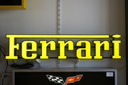 2015 Ferrari lettering illuminated sign