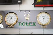 2000s Rolex official 4 time zone dealer illuminated sign