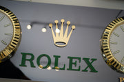 2000s Rolex official 4 time zone dealer illuminated sign
