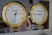 2000s Rolex official 4 time zone dealer illuminated sign