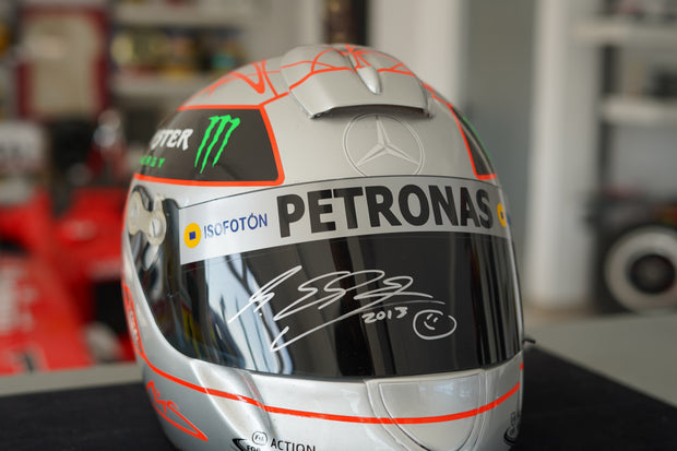 Michael Schumacher Mercedes-AMG Formula 1 Schuberth Signed Replica Helmet