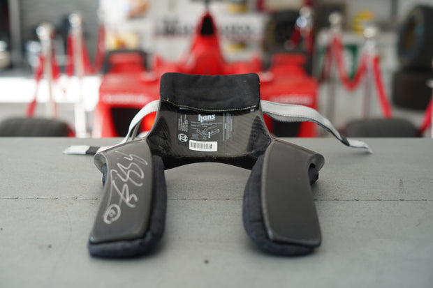 2010 Michael Schumacher race used H.A.N.S system