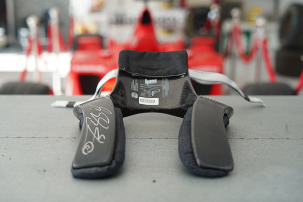 2010 Michael Schumacher race used H.A.N.S system