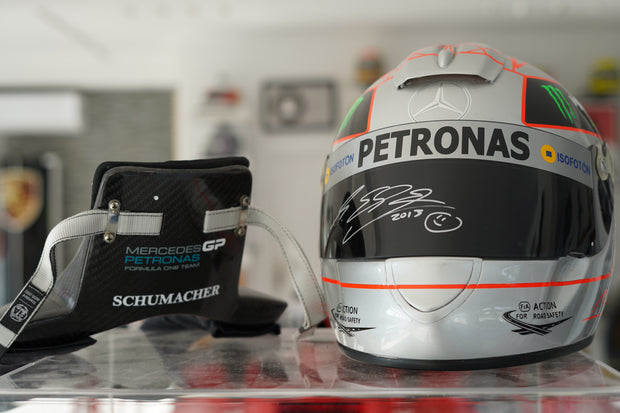 Michael Schumacher Mercedes-AMG Formula 1 Schuberth Signed Replica Helmet
