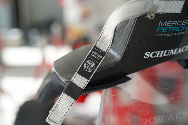 2010 Michael Schumacher race used H.A.N.S system