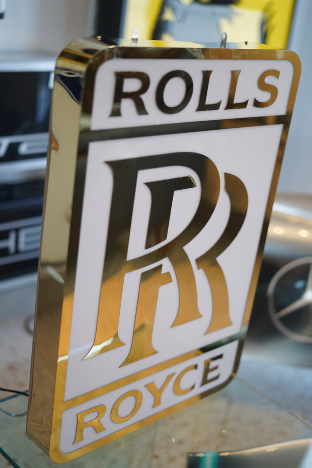 2010 Rolls Royce dealer illuminated sign