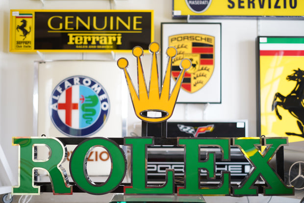 2000s Rolex official dealer illuminated sign