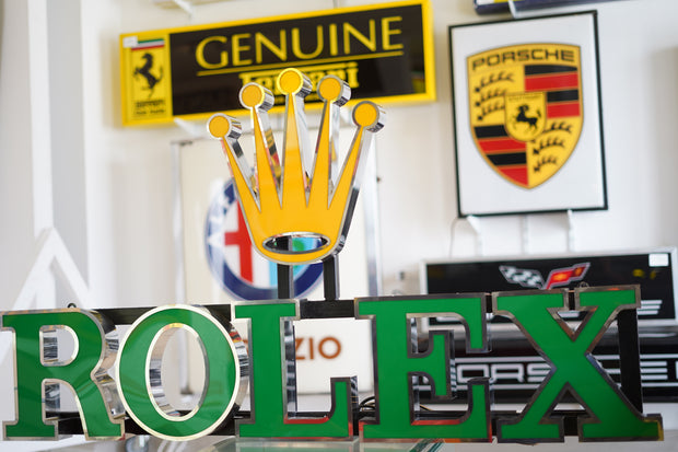 2000s Rolex official dealer illuminated sign