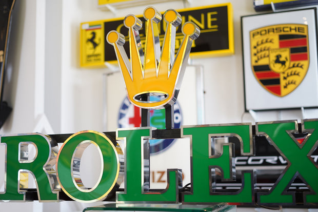 2000s Rolex official dealer illuminated sign