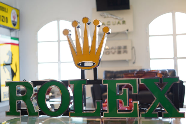 2000s Rolex official dealer illuminated sign