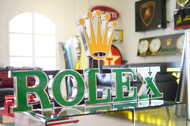2000s Rolex official dealer illuminated sign